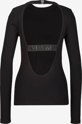 REPLAY Shirt 'COSTINA' in Black: front