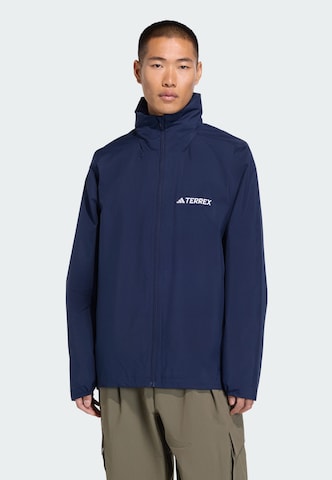 ADIDAS TERREX Outdoor jacket in Blue: front
