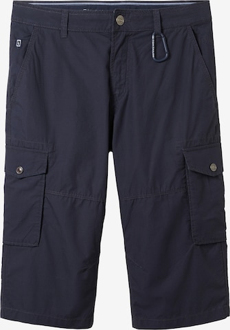 Regular Pantalon cargo TOM TAILOR en bleu : devant