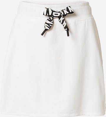 DKNY Performance Athletic Skorts in White: front