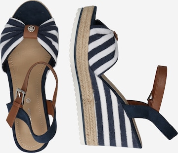 TOM TAILOR Sandals in Blue