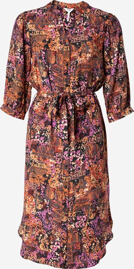 OBJECT Blousejurk 'ROXANNA' in de kleur Nachtblauw / Lila / Sinaasappel, Productweergave