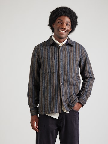 Coupe regular Chemise 'Davenport' Kronstadt en bleu : devant