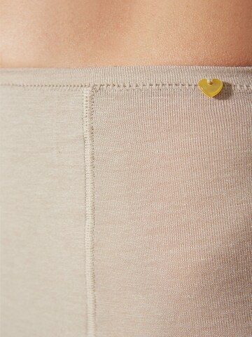 zd ZERO DEFECTS Boyshorts 'Galatea soy fiber short-leg panties' in Beige