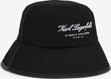 Karl Lagerfeld - Chapéu 'Hotel' em preto: frente