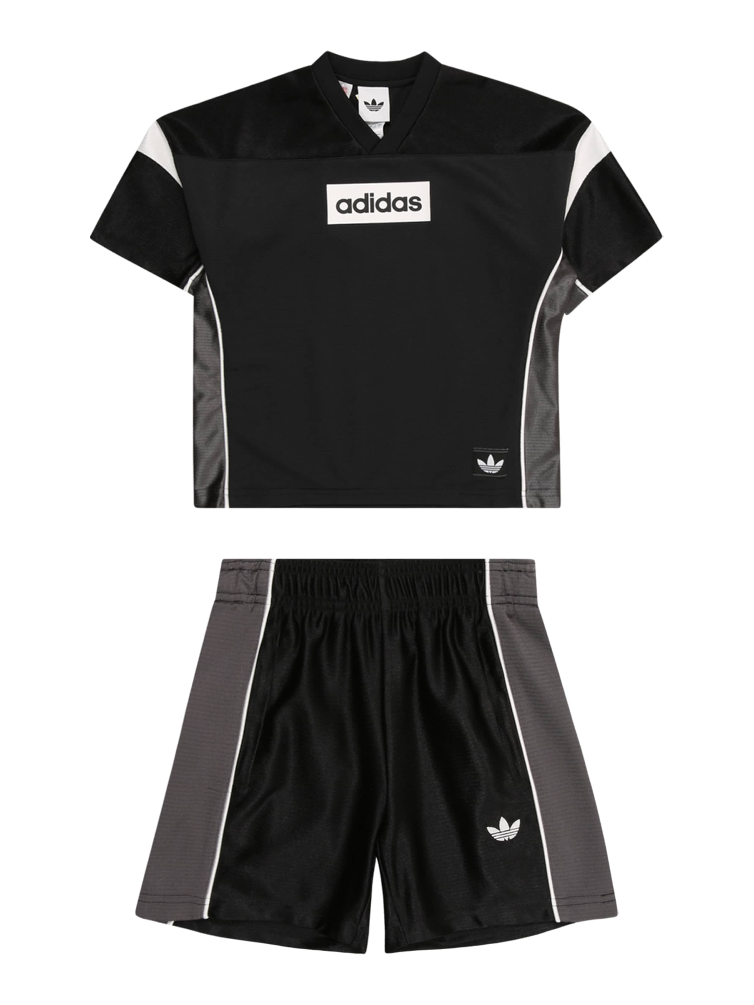 ADIDAS ORIGINALS - Conjunto en negro: frente