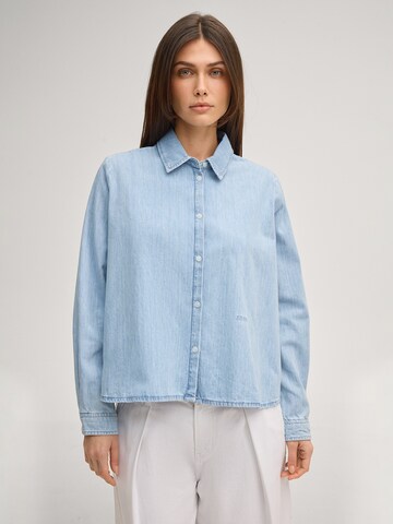 JOOP! Blouse 'Urmina' in Blauw: voorkant