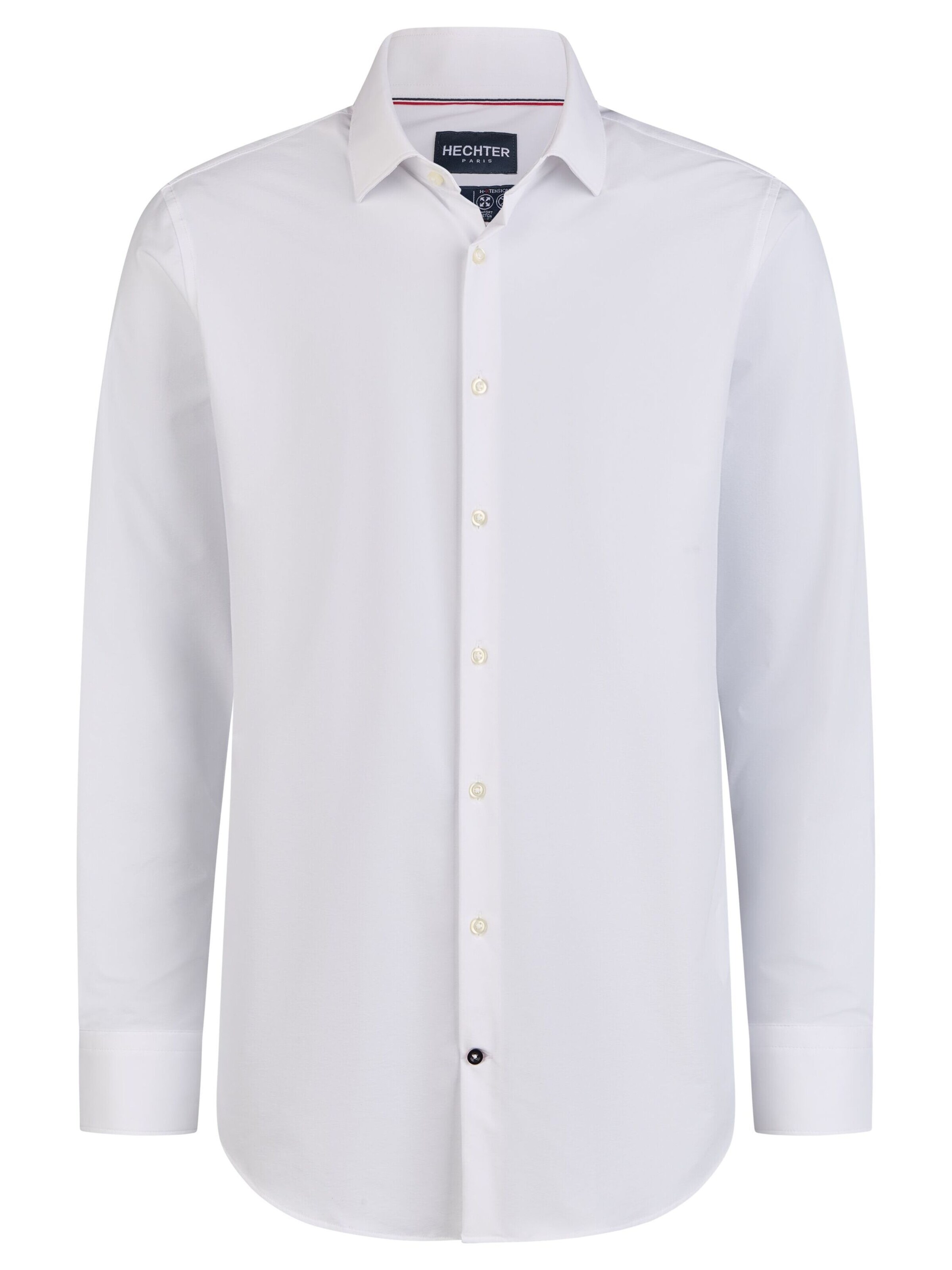 HECHTER PARIS Slim fit Button Up Shirt in White: front