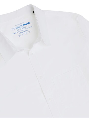 Mr Main Man Regular fit Button Up Shirt in White