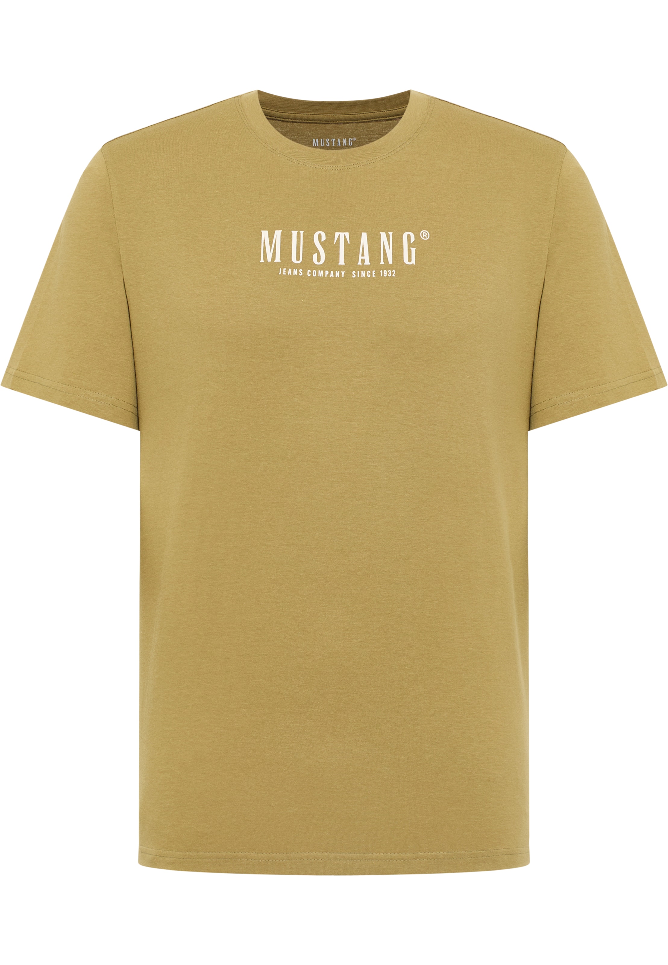 MUSTANG T-Shirt 'Style Austin' in Grün: Vorderseite