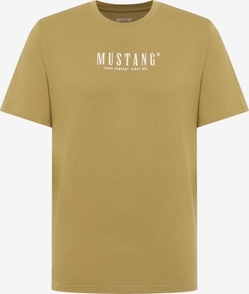 MUSTANG T-Shirt 'Style Austin' in Grün: Vorderseite