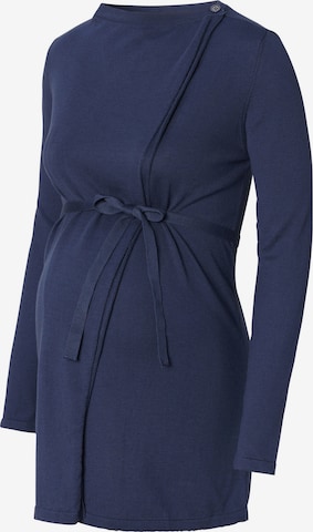 Esprit Maternity Knit Cardigan in Blue: front