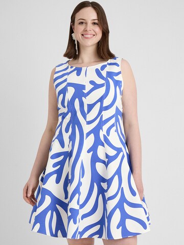Guido Maria Kretschmer Curvy Dress 'Isabelle' in Blue: front