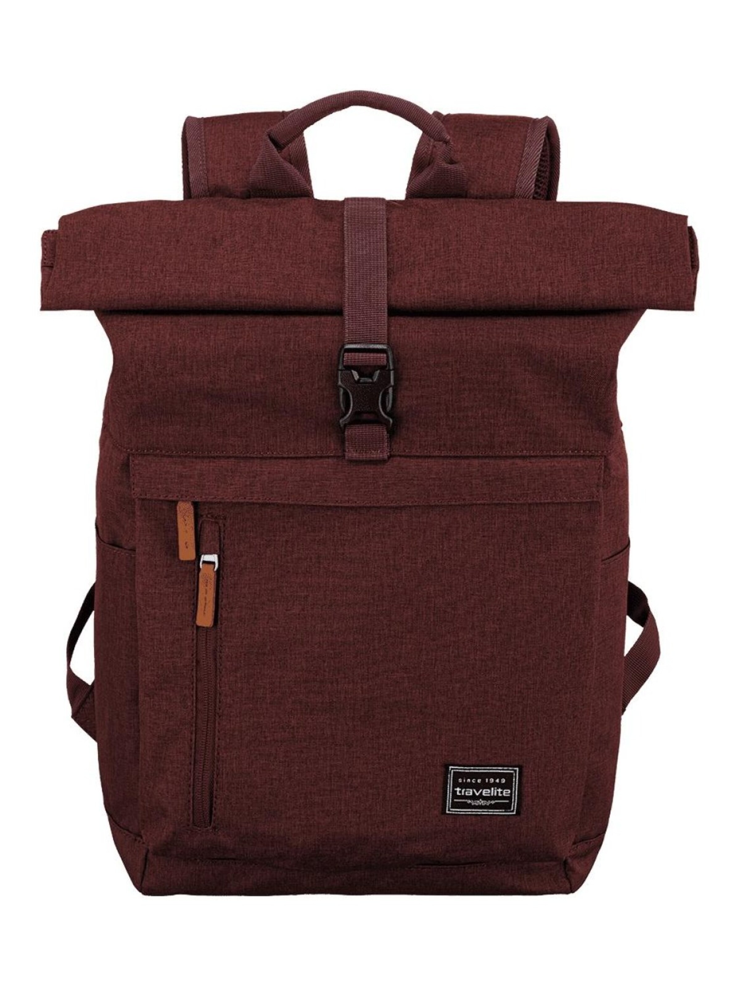 TRAVELITE - Mochila en rojo: frente