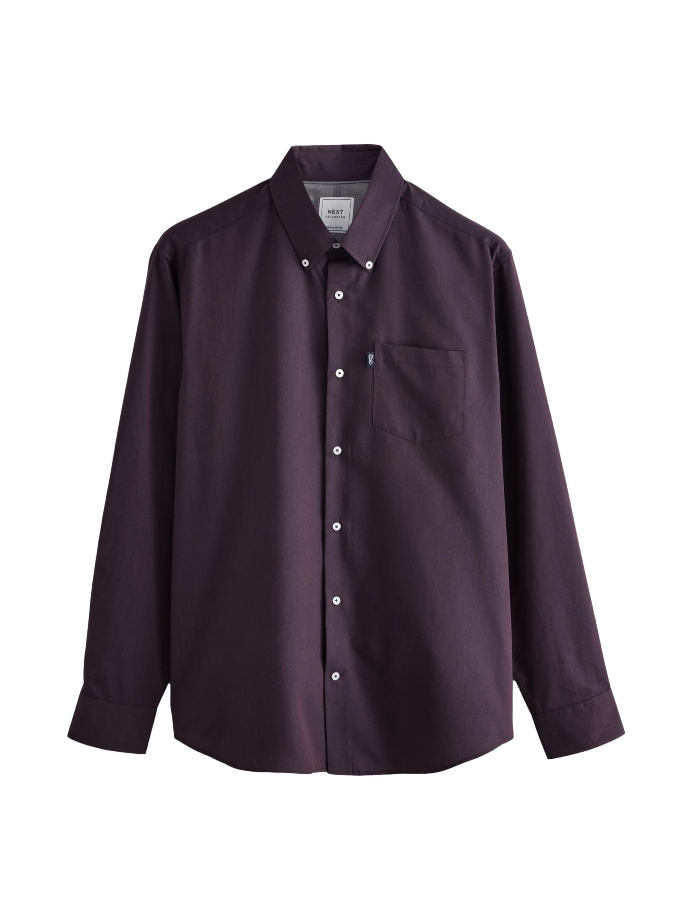 Next Button Up Shirt in Aubergine, Item view