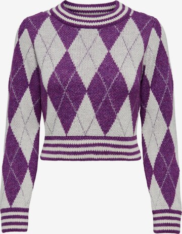 Pull-over 'MUSE' ONLY en violet : devant