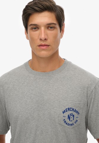Superdry & Co Shirt 'The Merchant Store' in Grijs
