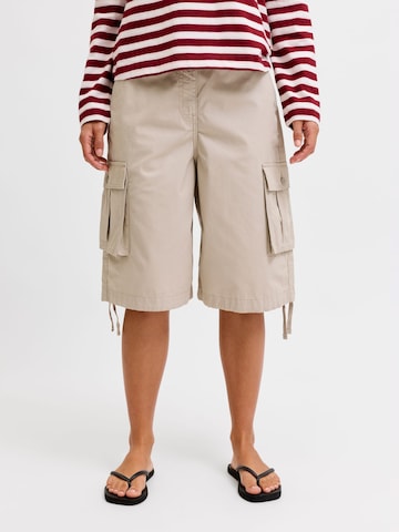 Baggy Pantalon 'JXSierra' JJXX en beige : devant