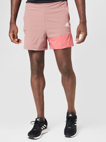 ADIDAS SPORTSWEAR Regular Sportshorts 'Colourblock' in Braun: predná strana