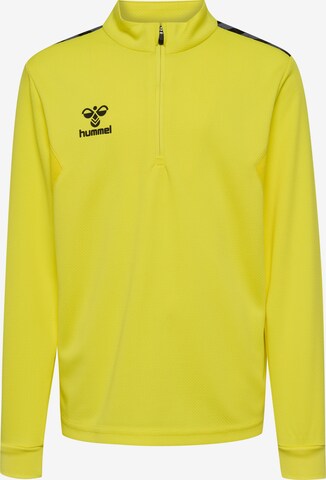 Hummel Athletic Sweatshirt in Yellow: front