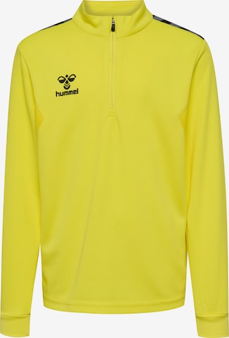 Hummel Athletic Sweatshirt in Yellow: front