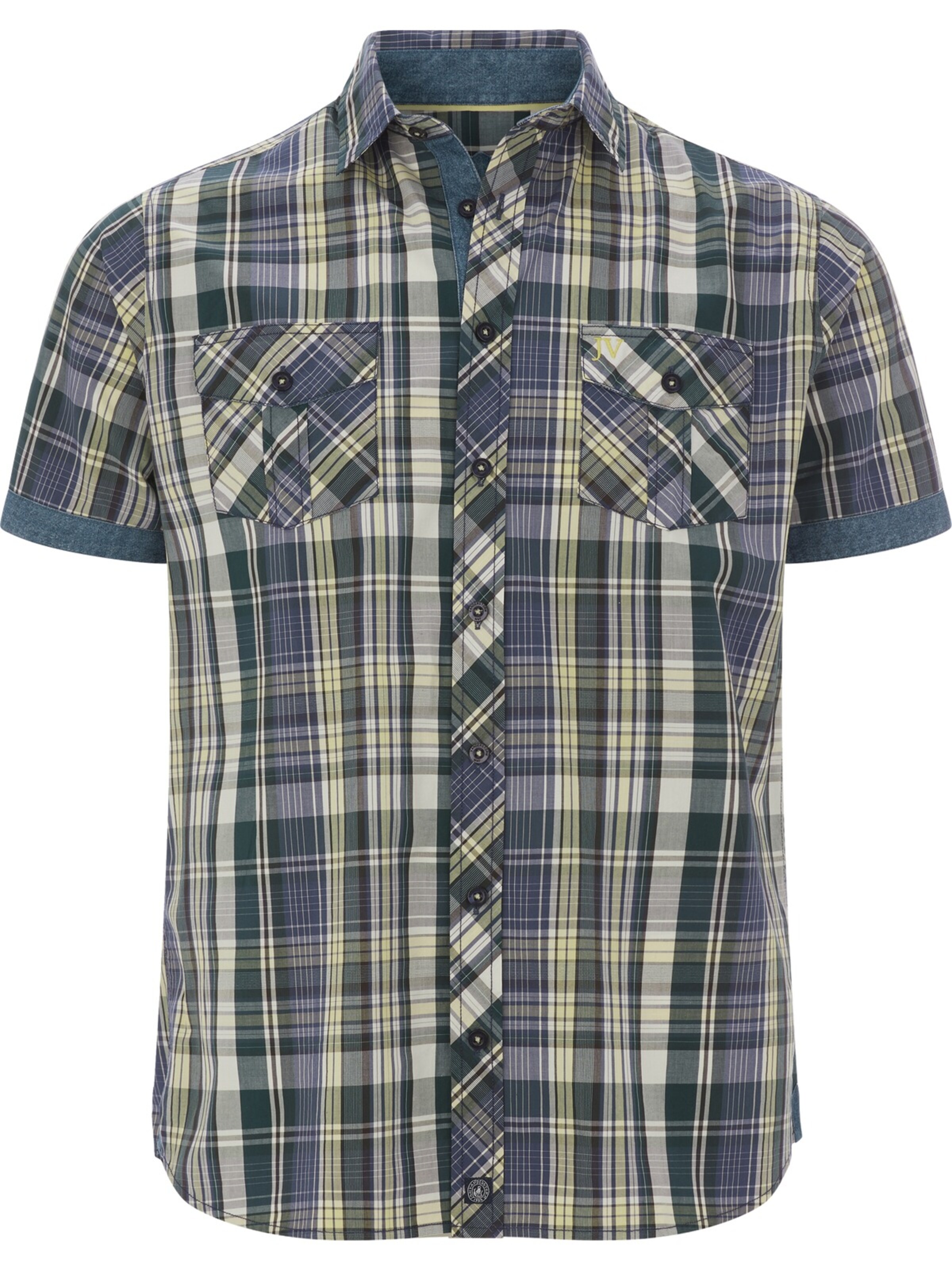 Jan Vanderstorm Comfort fit Button Up Shirt 'Runkar' in Green: front