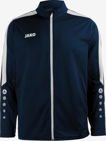 JAKO Trainingsjack in Blauw: voorkant