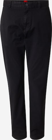 HUGO Слим фит Панталон Chino 'David251D' в черно: отпред