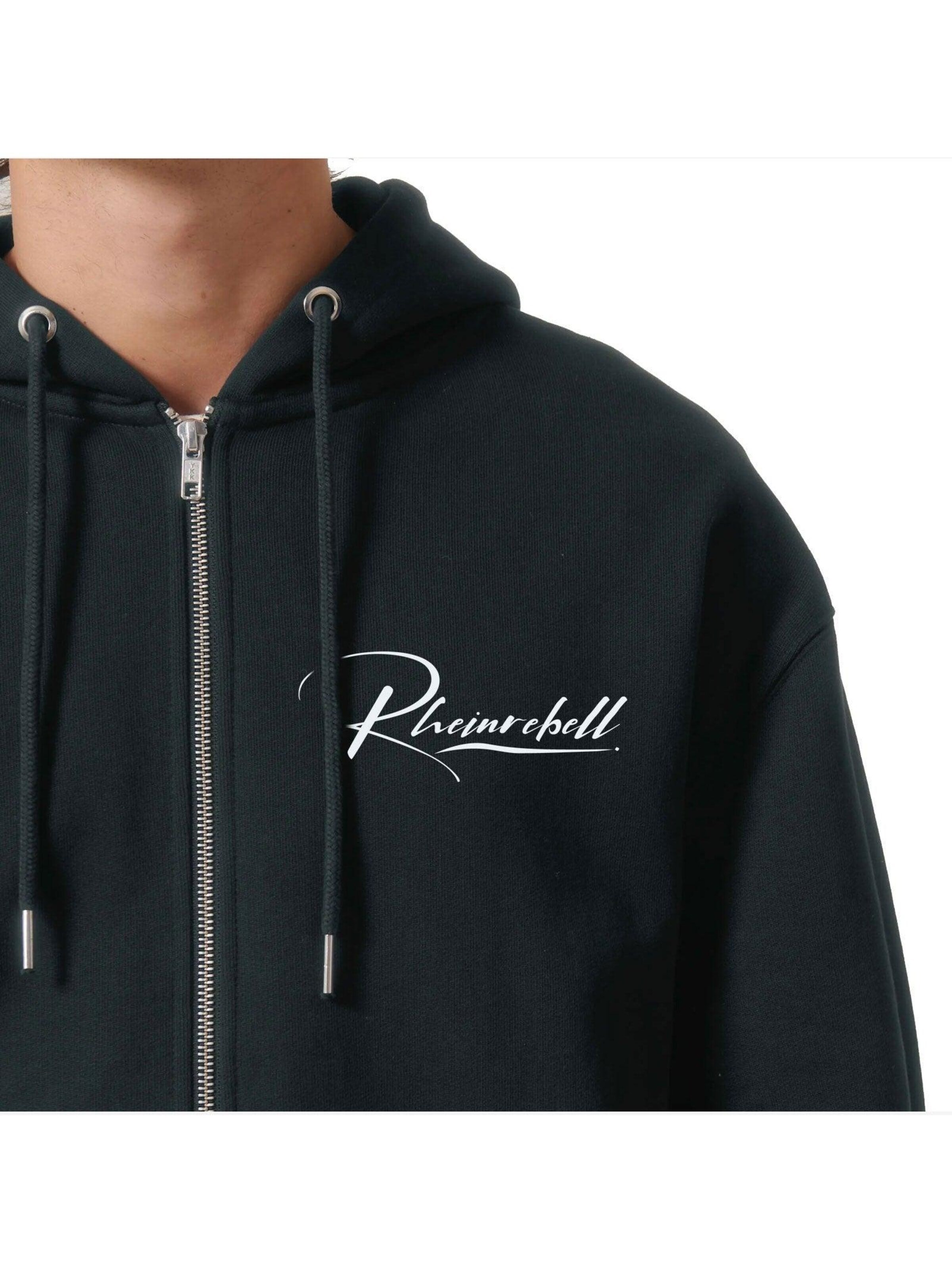 Rheinrebell Sweat jacket in Black
