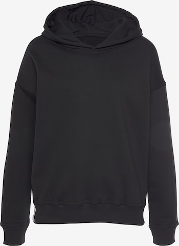 LASCANA Sweatshirt in Zwart: voorkant