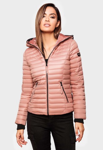 NAVAHOO Between-Season Jacket 'Kimuk' in Pink: front