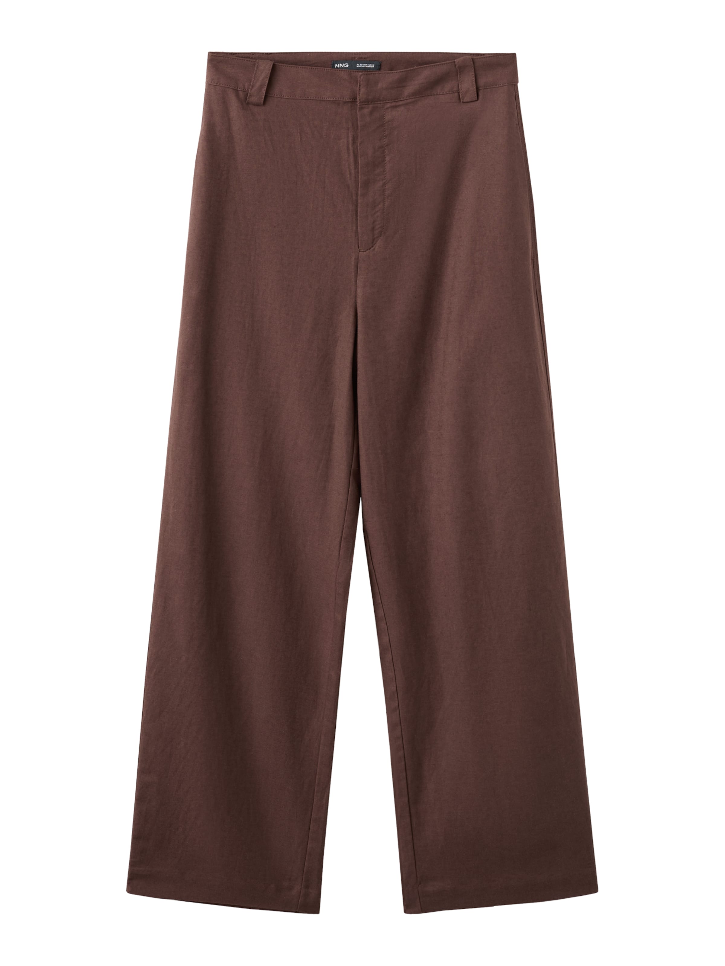 MANGO Zvonové kalhoty Kalhoty 'BARRIE' – hnědá: přední strana