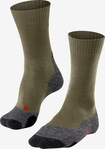 FALKE Athletic Socks 'TK2 Explore' in Green: front