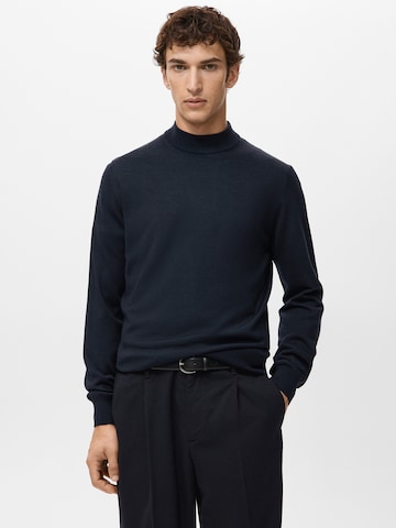 MANGO MAN Sveter 'WILLYM' - Modrá: predná strana