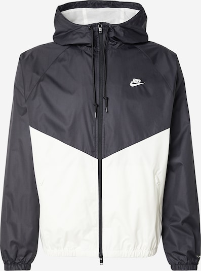 XS dydžio Demisezoninė striukė iš Nike Sportswear, spalva – juoda / balta, Prekių apžvalga