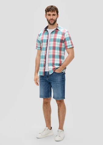 Coupe slim Chemise s.Oliver en bleu