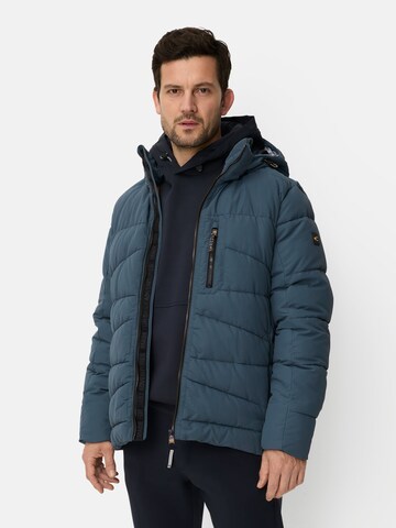 CAMEL ACTIVE Winter Jacket in Blue: front