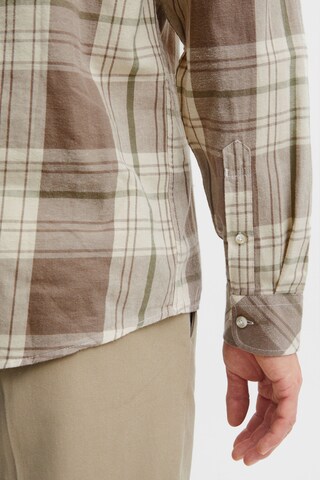 !Solid Comfort fit Button Up Shirt 'Esdras' in Beige