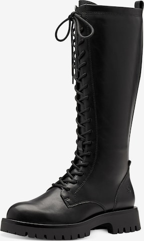 TAMARIS Lace-up boot in Black: front