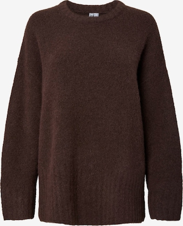 PIECES Sweater 'PCTina' in Brown: front