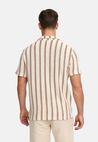 INDICODE JEANS Regular fit Overhemd 'INGlumin' in Beige