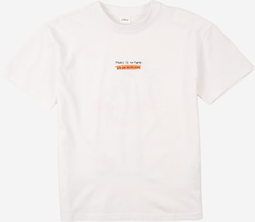 Tricou de la s.Oliver pe alb: față