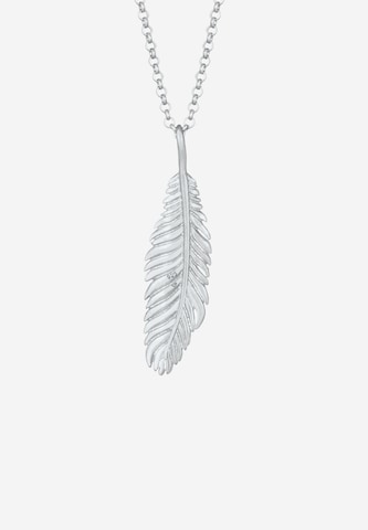 KUZZOI Necklace 'Feder' in Silver