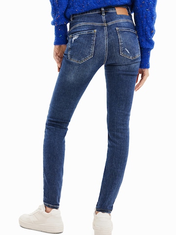 Desigual Skinny Jeansy w kolorze niebieski