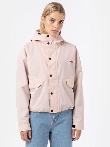 DICKIES Between-season jacket 'Glacier' in Pink: front