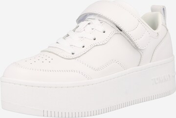 Baskets basses Tommy Jeans en blanc : devant