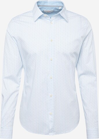 s.Oliver Slim fit Button Up Shirt in Blue: front