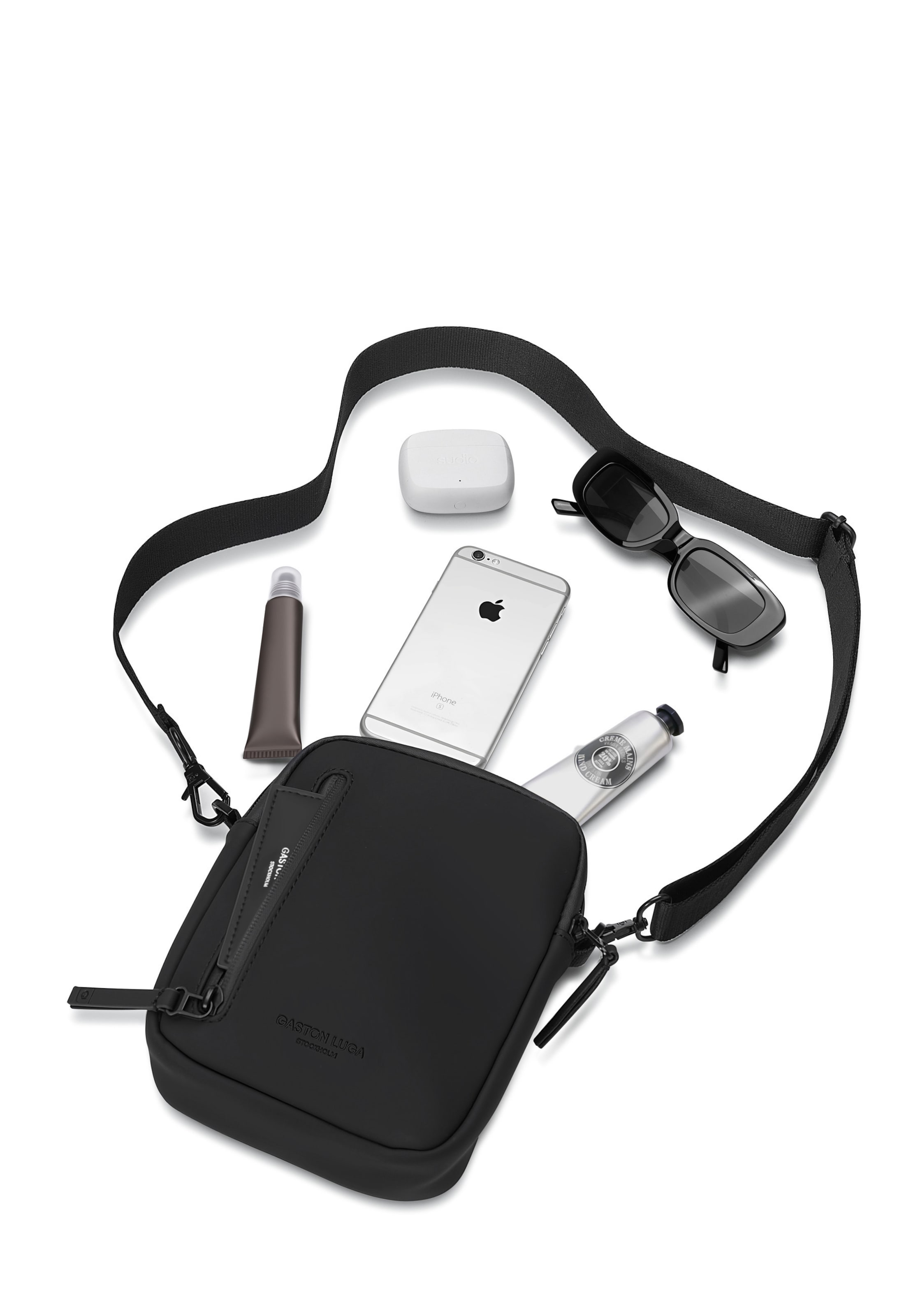 Sac à bandoulière 'Däsh Verti' Gaston Luga en noir