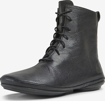 CAMPER Lace-Up Ankle Boots in Black: front