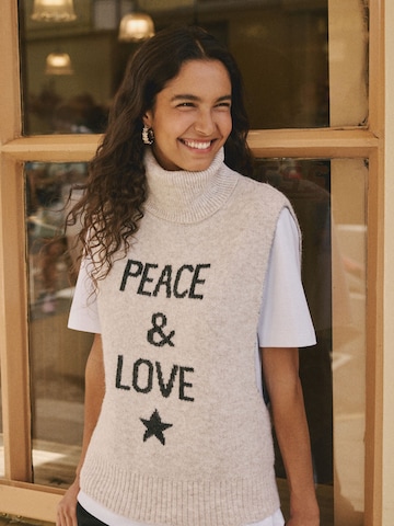 Rockett St George Kampsun 'Peace and Love', värv beež